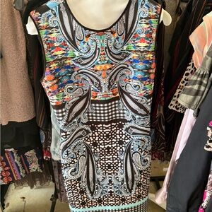 Floral Print Sleeveless Dress clover canyon size medium
